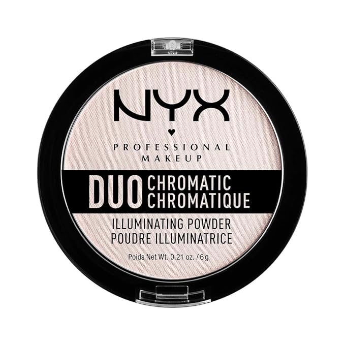 NYX PROFESSIONAL MAKEUP Duo Chromatic Illuminating Powder, Snow Snow Rose