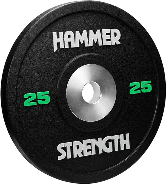 Hammer Strength 25Lb Black Urethane Bumper Plate