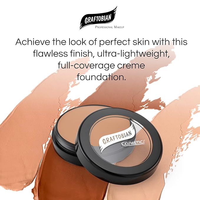 Graftobian HD Glamour Crème Foundation 1/, Weightless Full 2oz