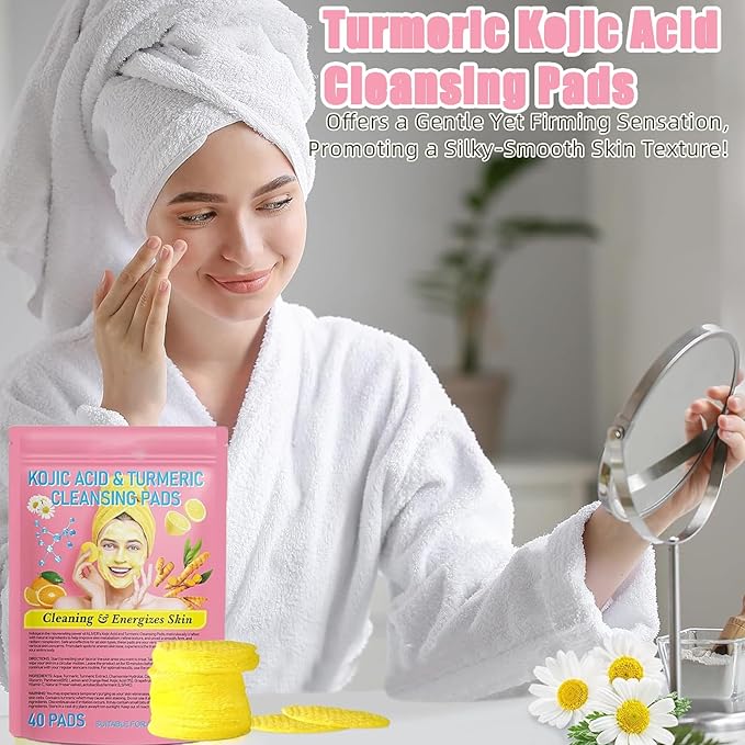 Zrw turmeric face scrub pads,80pcs