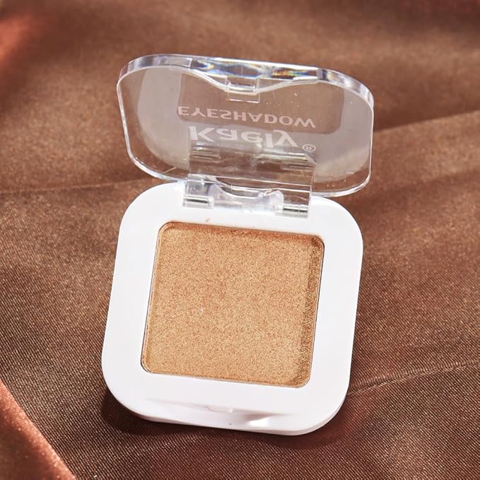 Golden Glitter Eyeshadow – Neutral Shimmer Eye Shadow, Daily Waterproof Long-Lasting Eyeshadow Powder Palette for Women Eye Makeup sombras para ojos (06)