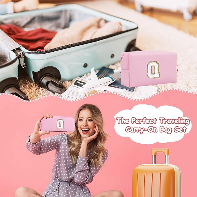 2pack personalized initial letter makeup