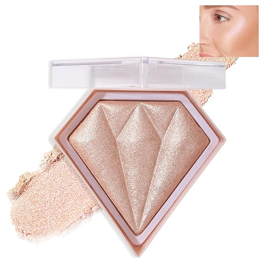 White Highlighter Makeup Palette Face Highlighter Powder Iluminadores Palette-inger Color 04 G