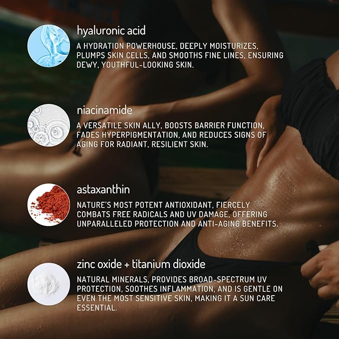 Korean Sunscreen for Face SPF 30 | Zinc Oxide Sunscreen, No White Caste Reef Safe Sunscreen with Korean Mineral Sunscreen Face & Body | Hydrating Sunscreen Korean Skin Care Moisturizer Unscented