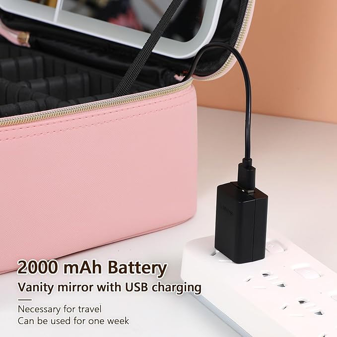 Vanmrior travel makeup bag with