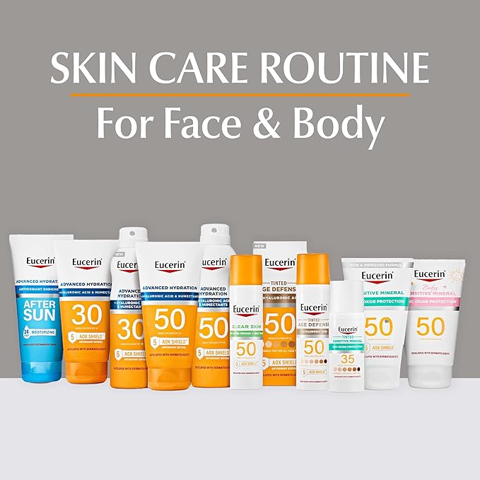 Eucerin Advanced Hydration SPF 30 Sunscreen Spray, Lightweight Sunscreen Lotion Spray, Hypoallergenic, Fragrance Free and Alcohol Free, 6 Oz Spray Bottle