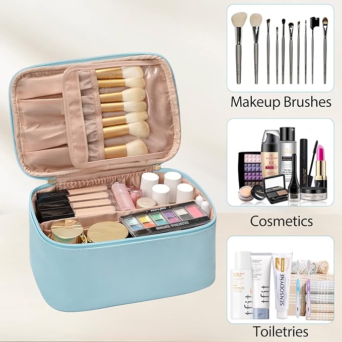 Ocheal makeup bag, portable cosmetic