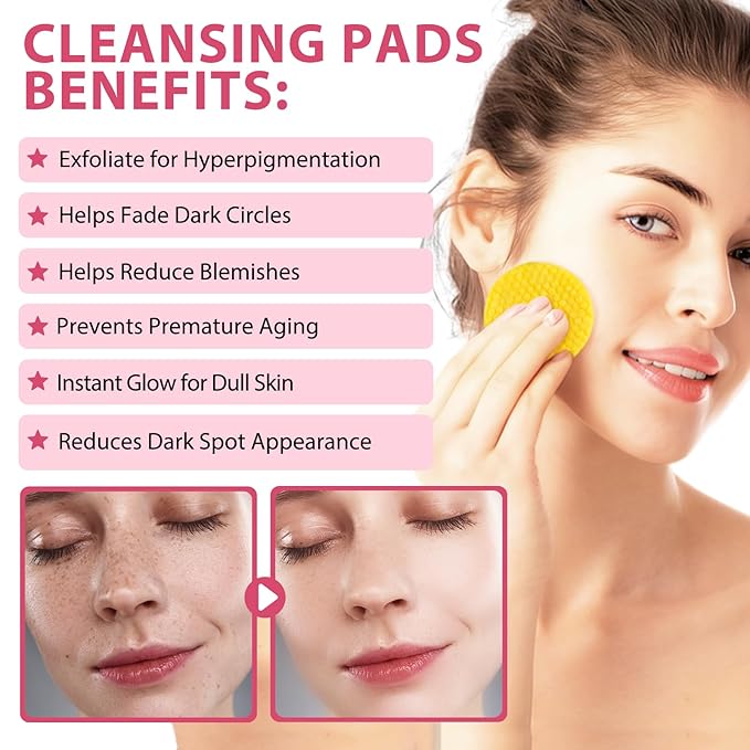 Turmeric kojic acid cleansing pads,turmeric