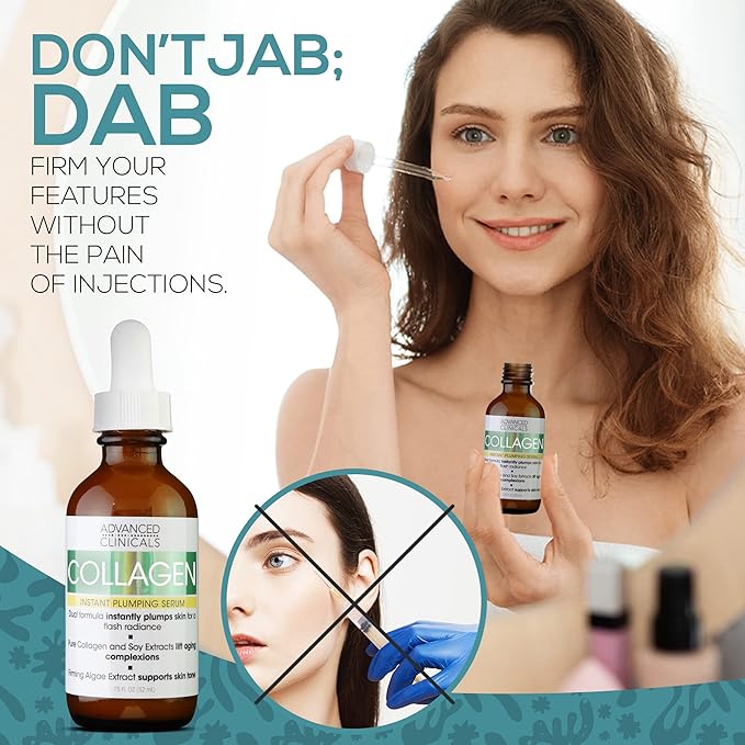 Advanced clinicals collagen facial serum,