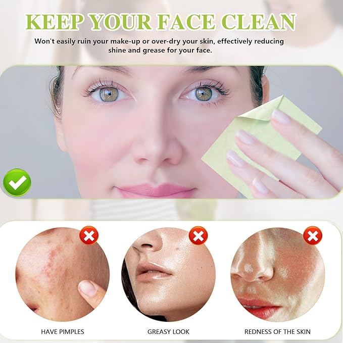 1000pcs Oil Blotting Sheets for Face, Blotting Paper