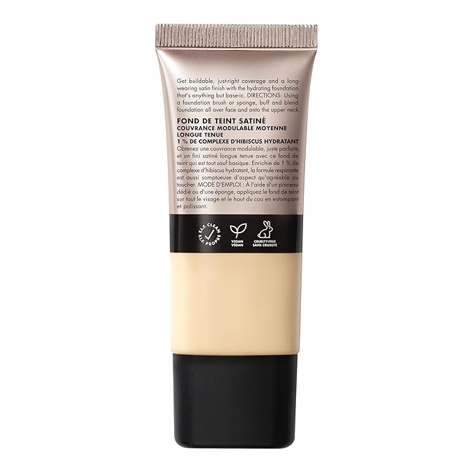 e.l.f. Soft Glam Foundation, Medium Coverage, Long-Lasting & Fair Warm