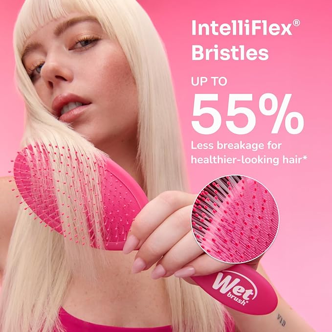 Wet Brush Original Detangler Hair Brush, Stitch & Angel (Disney Love), Ultra-Soft IntelliFlex Bristles, Detangling Bristles Glide Through Tangles (Wet Dry & Damaged Hair), Women & Men