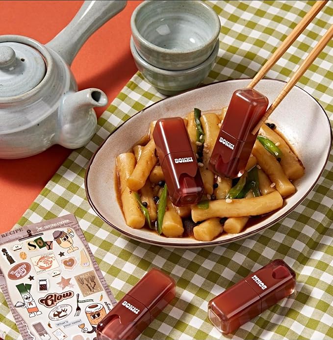 Glow Bokki Glossy Lip Tint, Korean Beauty (GB11 Mauve Brick, 4.1 grams)