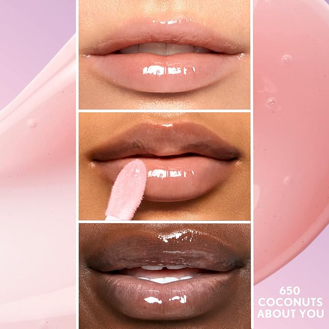COVERGIRL Clean Fresh Yummy Lip Gloss, Sheer, Natural Scents, Vegan Formula - Coconuts About You