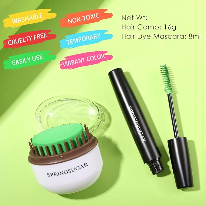 Green Temporary Hair Chalk Color