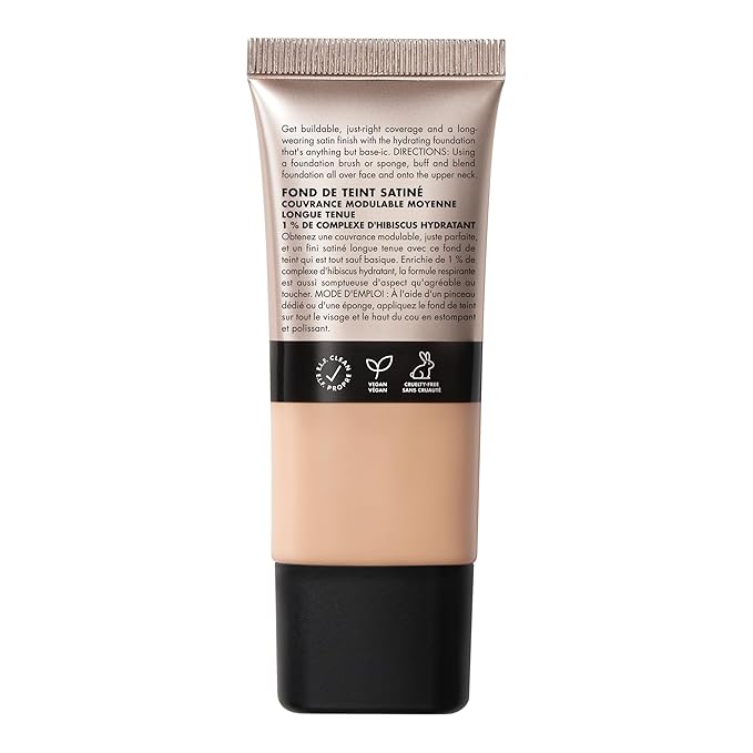e.l.f. Soft Glam Foundation, Medium Coverage, Long-Lasting & Light Neutral