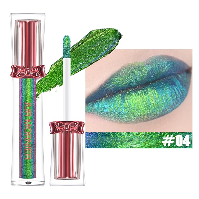 Super Stay Lip Gloss,Multichrome Colorstay Overtime Lipcolor,Highly Pigmented Instant Glitter Liquid Lip Makeup,0.12 Fl Oz (04, 3.5ml)