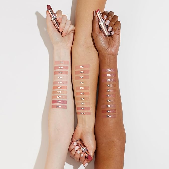 L'Oreal Paris Glow Paradise Hydrating Balm-in-Lipstick with Pomegranate Extract, Beige Eden, 0.1 Oz