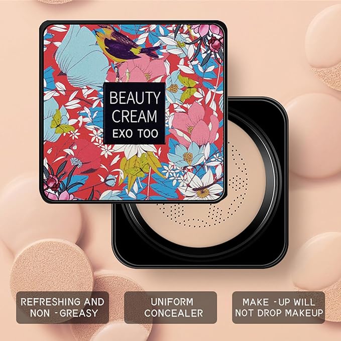 2 Pack Beauty Cream EXO TOO Foundation, Beauty Head Sponges