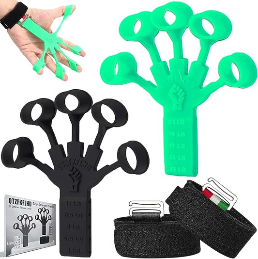 Grip Strength Trainer/Forearm Strengthener 2PCS Upgraded Rehabilitation/10 Resistance