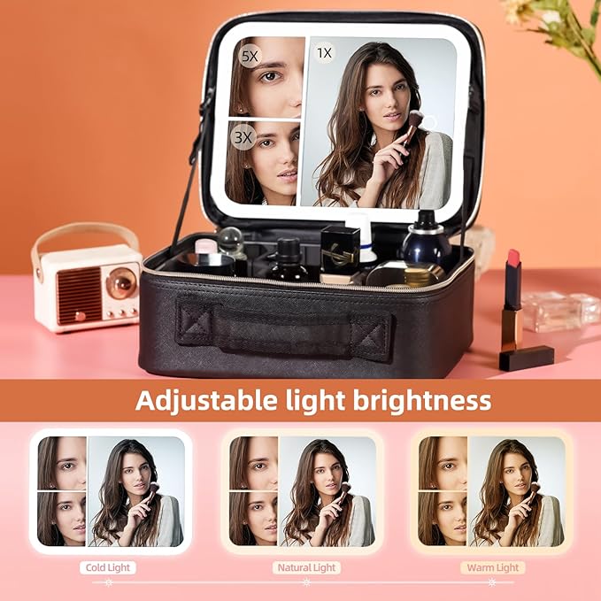 Vanmrior travel makeup bag with