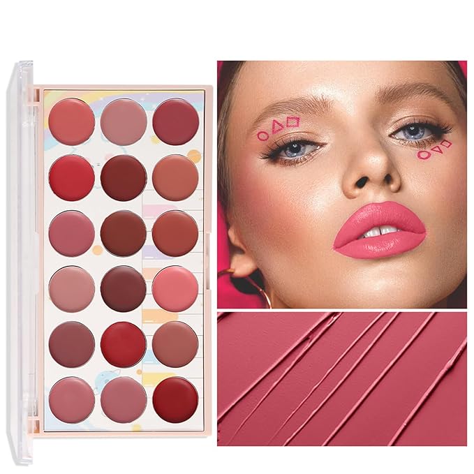 Long-Lasting Hydrating Lipgloss Makeup Sets for Girls and Women Waterproof Non-Sticky Lip Gloss Lip Stain Lipcolor with Soft Brush - Teen Girl Gifts Trendy Stuff and Instant Shine