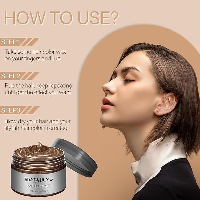 Acomler Brown Temporary Hair Color,Natural