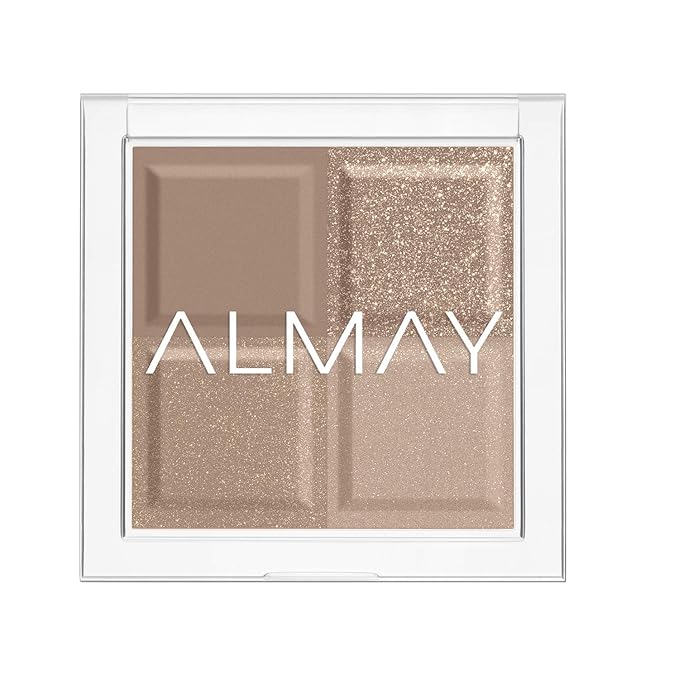 Almay Eyeshadow Palette, Longlasting Eye Makeup, Single Shade Eye Color in Matte, Metallic, Satin and Glitter Finish, Hypoallergenic, 130 The World Is My Oyster, 0.1 Oz