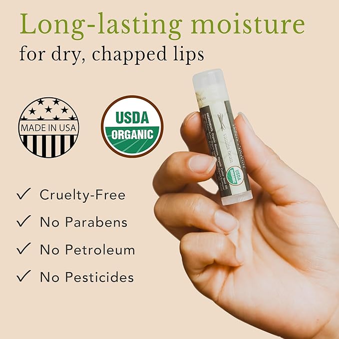 4 Pack Organic Vanilla Bean & Honey Lip & Kids