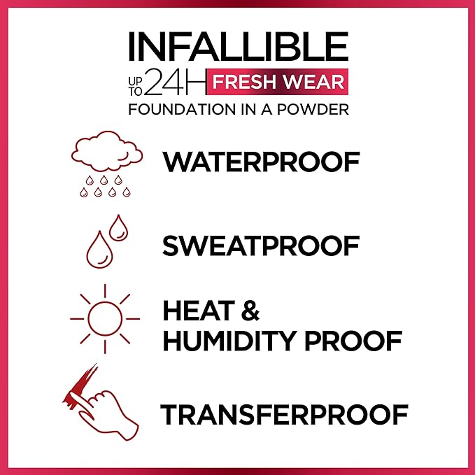 L'Oreal Paris Makeup Infallible Fresh Wear Foundation in Sand, . 0.31 oz