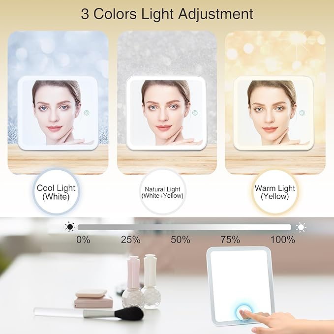 Relavel makeup train case with