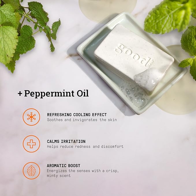 Alaffia Peppermint Good Soap Value Pack 4 Count, 20 OZ