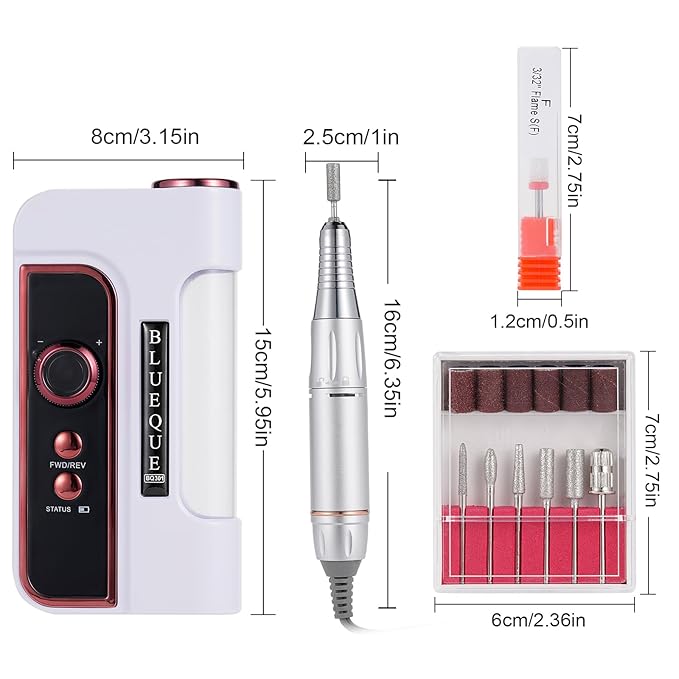 Rechargeable 35000rpm electric nail drill
