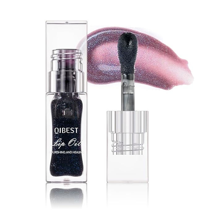 Magic Color Changing Moisturizing Lip Glow Oil Plumping Glimmer Glow Lipstick, Hydrating Lip Gloss Lip Care, Long Lasting Non-sticky Fresh Texture Lip Oil (Color Changing 05)