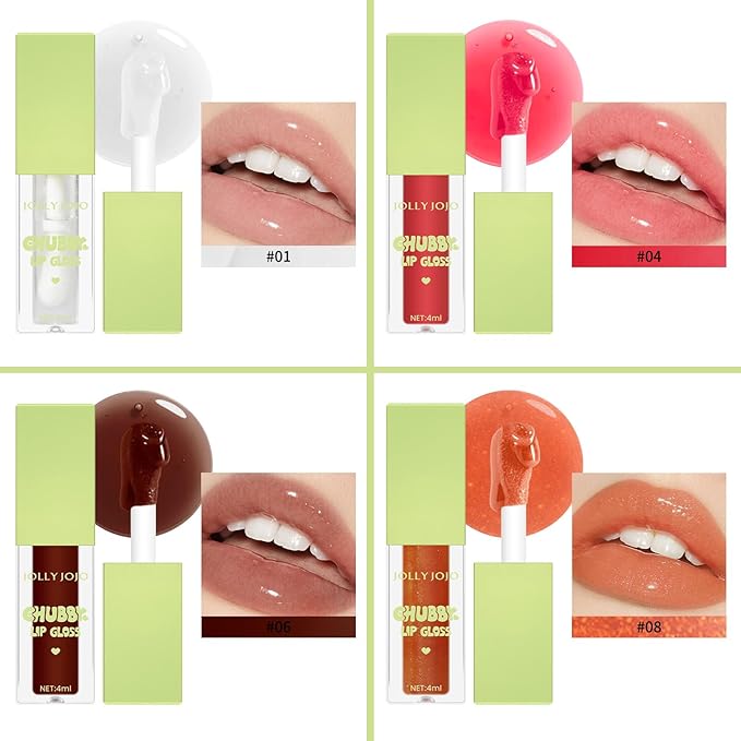 Lip Glow Oil - Hydrating Lip Oil Tinted, Long Lasting Plumping Lip Balm Lip Care Moisturizing Lip Gloss (# 6)