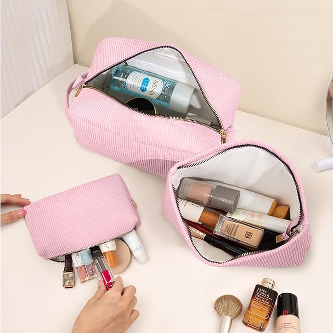 3 pieces makeup bag cosmetic