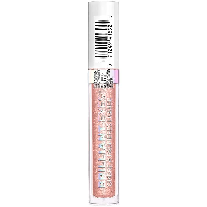 L'Oreal Paris Brilliant Eyes Shimmer Liquid Eye Shadow, Longwearing Lasting Shimmer, Crease Resistant, Flake-Proof, Precision Applicator, Quick Dry, Non-Greasy, Meteor Shower, 0.1 oz.