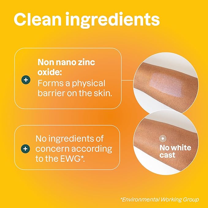 ATTITUDE Mineral Sunscreen Stick with Zinc Oxide, SPF 30, EWG Verified, Plastic-Free, Broad Spectrum UVA/UVB Protection, Dermatologically Tested, Vegan, Tropical, 2.1 Ounces