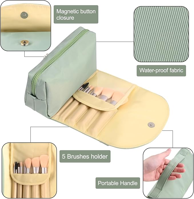 Ofak travel makeup bag with