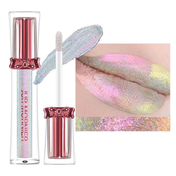 Super Stay Lip Gloss,Multichrome Colorstay Overtime Lipcolor,Highly Pigmented Instant Glitter Liquid Lip Makeup,0.12 Fl Oz (01, 3.5ml)