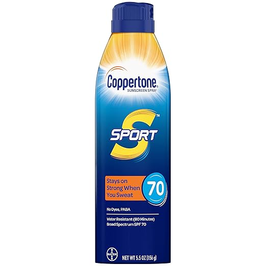 Coppertone Sport, SPF 70, Continous Spray, 5.5 oz Can