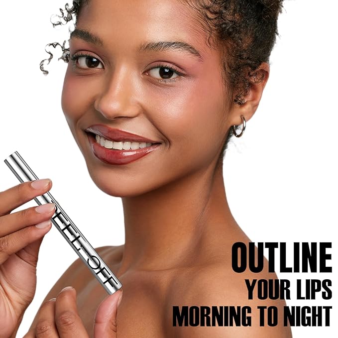 LANGMANNI Long-Lasting Peel Off Lip Liner Set, Waterproof & Smudge-Proof Matte Lip Liners Gift Makeup For Girls（#3）
