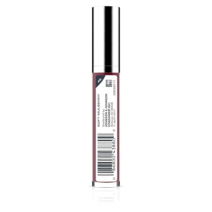 Neutrogena Hydro Boost Moisturizing Lip Gloss, Hydrating Non-Stick and Non-Drying Luminous Tinted Lip Shine with Hyaluronic Acid to Soften and Condition Lips, 100 Soft Mulberry, 0.10 oz