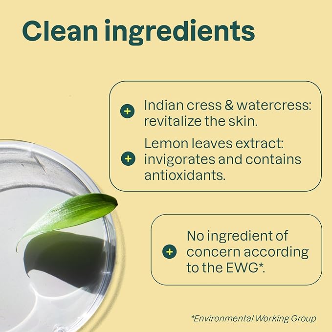 ATTITUDE Micellar Foaming Facial Cleanser, EWG Verified, Dermatologically Tested, Plant and Mineral-Based, Vegan, Lemon Leaves, 5 Fl Oz (Pack of 6)