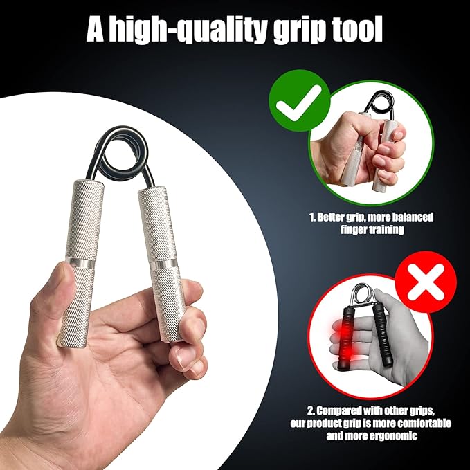Grip Strength Trainer 100LB Metal