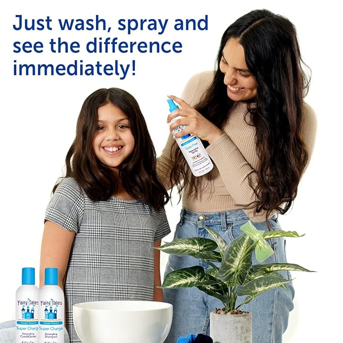 Fairy Tales Tangle Tamer Super Charge - Detangling Conditioner for Kids - Paraben Free, Sulfate Free, Gluten Free, Nut Free- 32 oz