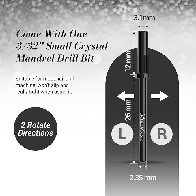 Melodysusie 50 pcs nail drill