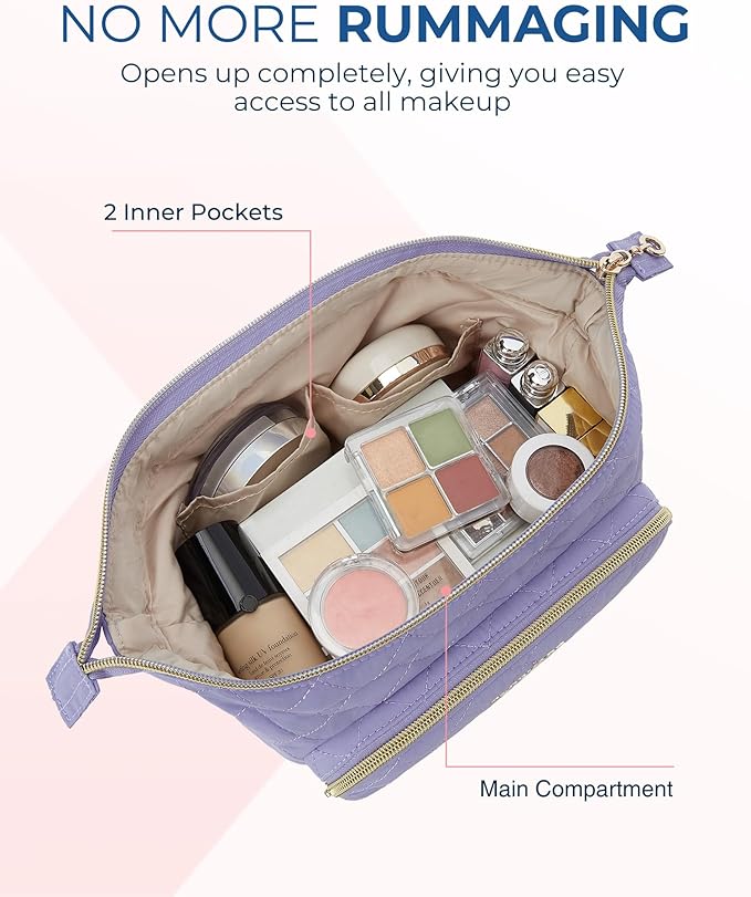 Bagsmart makeup bag, travel cosmetic