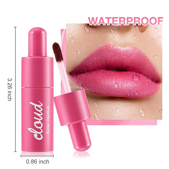Boobeen Highly Pigmented Lip Gloss Liquid Lipstick, Multi-Use Lip and Cheek, Lightly Tinted, Lip Stain Long-Lasting, Non-sticky Matte Lips and Cheeks Color