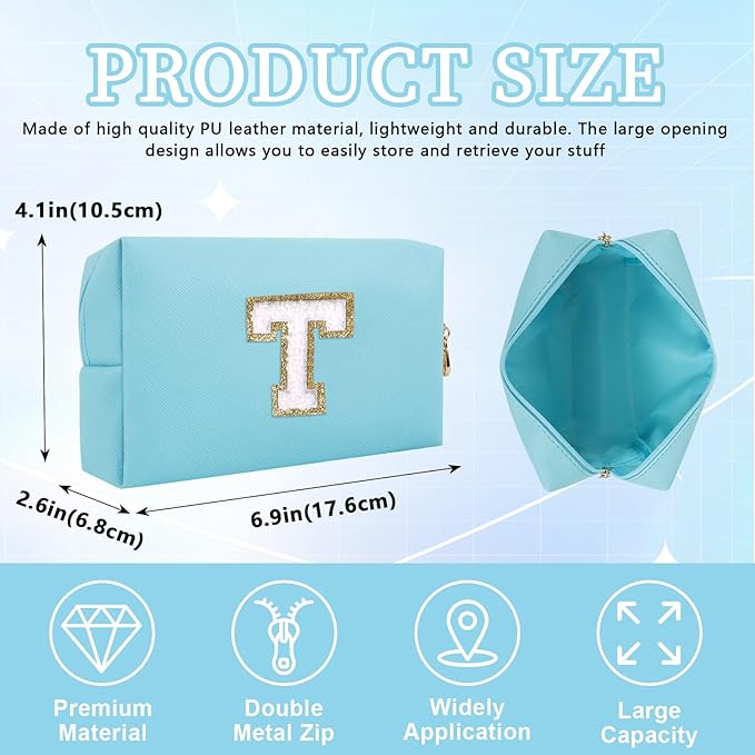 Personalized initial letter patch makeup